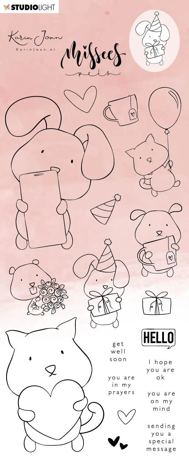 Karin Joan Clear Stamp Missees "Pets" Missees Collection Nr.15 1
