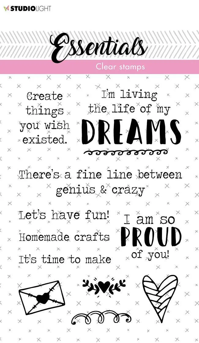 Clear Stamp Text En Dreams Essentials 105X148mm Nr.520 1