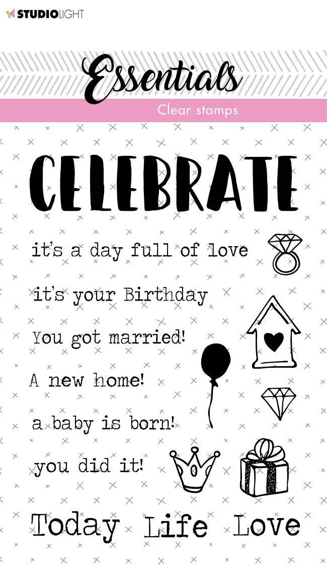 Clear Stamp Text En Celebrate Essentials 105X148mm Nr.521 1