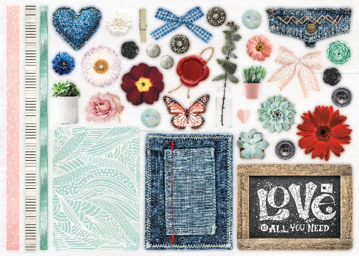 Mf Crafting Book In Love With Chalk 297X210mm Nr.97 2