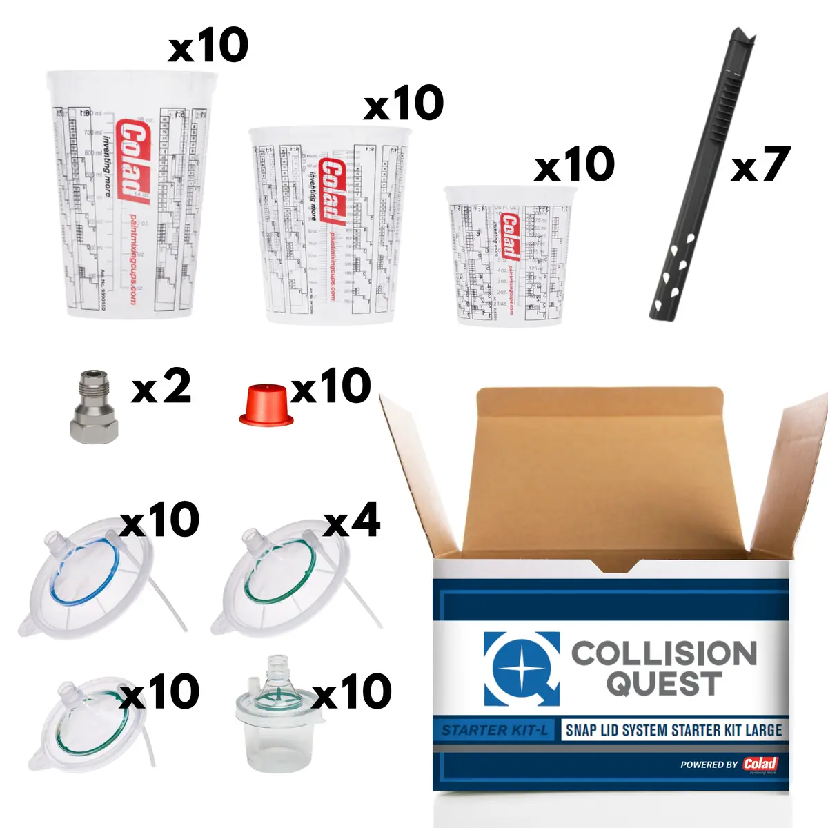 Collision Quest Snap Lid System Starter Kit Powered By Colad- Large (92 Piece) 2