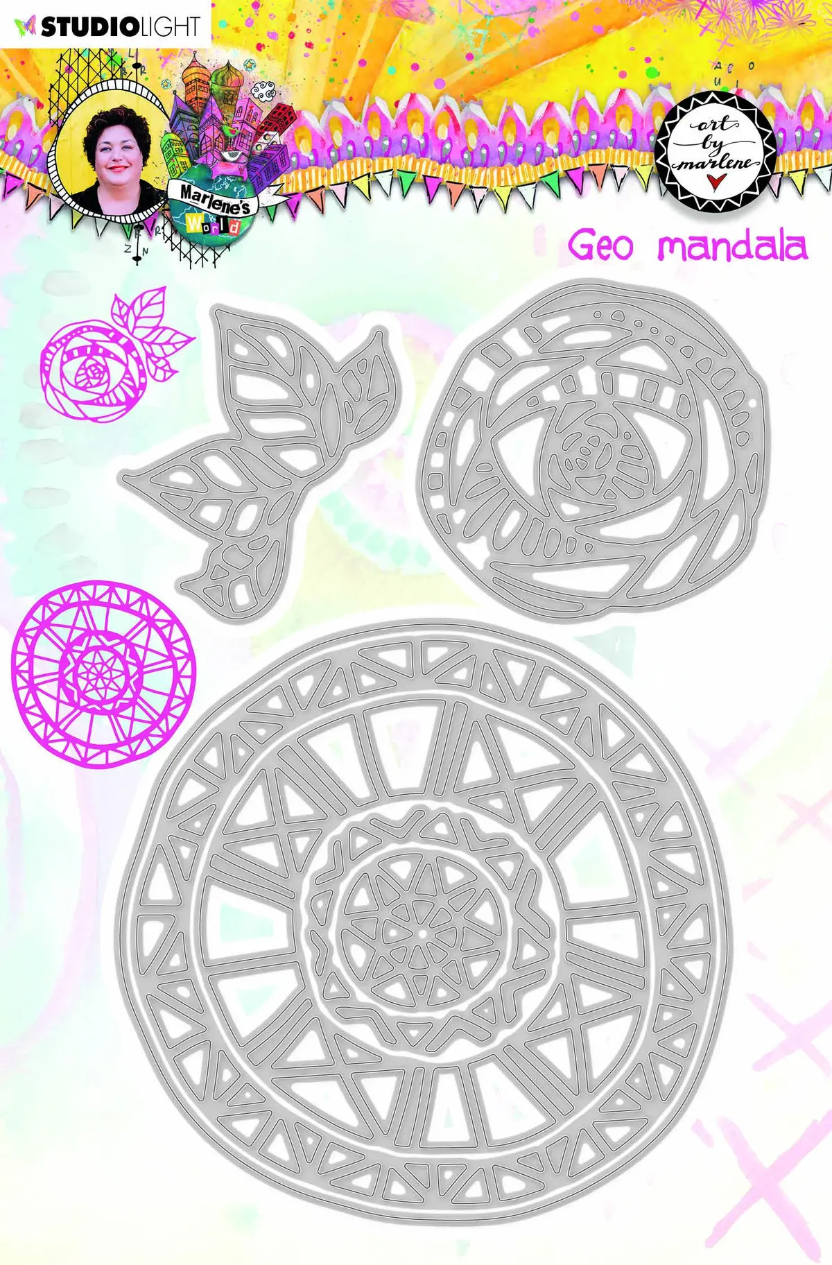Art By Marlene Cutting & Embossing Die Geo Mandala Marlene’S World Nr.15 1