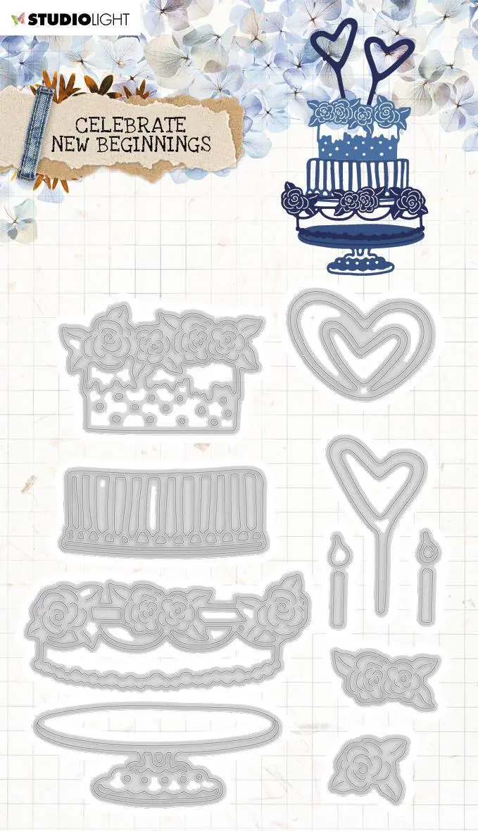 Cutting & Embossing Die Celebrate New Beginnings 100X125mm Nr.375 1