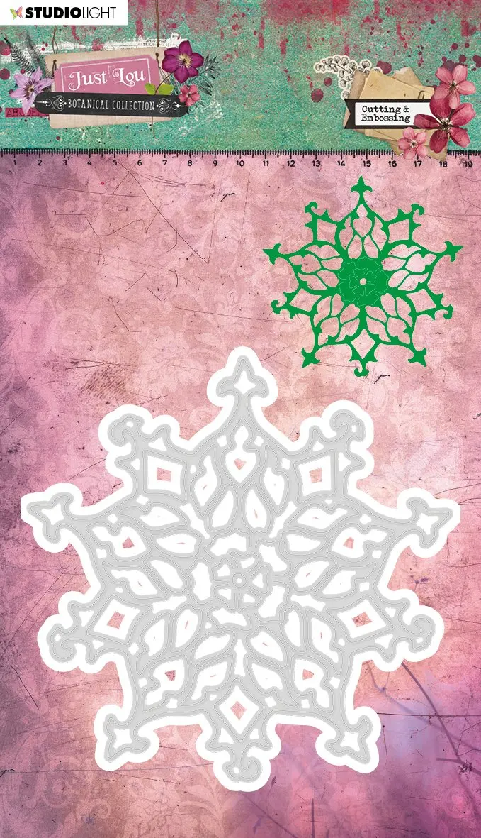 Embossing Die Cut Stencil, Just Lou Botanical Collection Nr.08 1