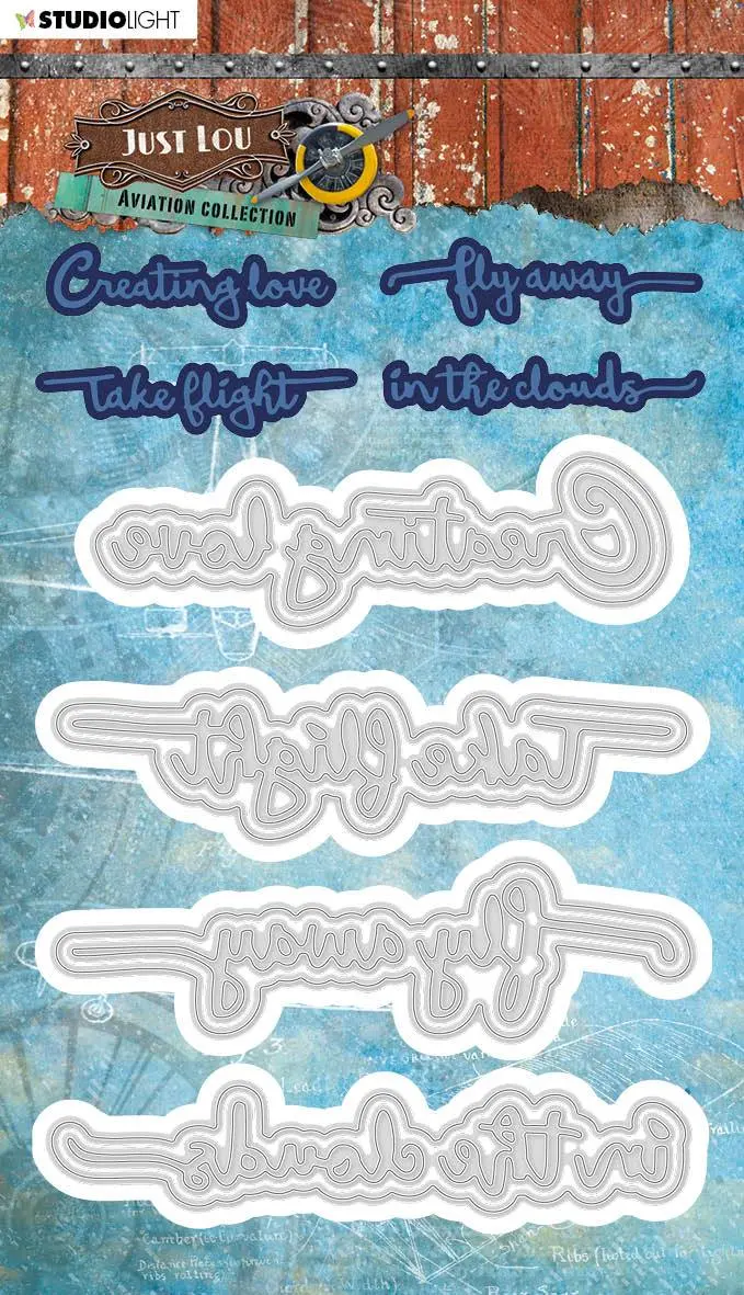Jl Cutting & Embossing Die Aviation Collection 100X118mm Nr.12 1
