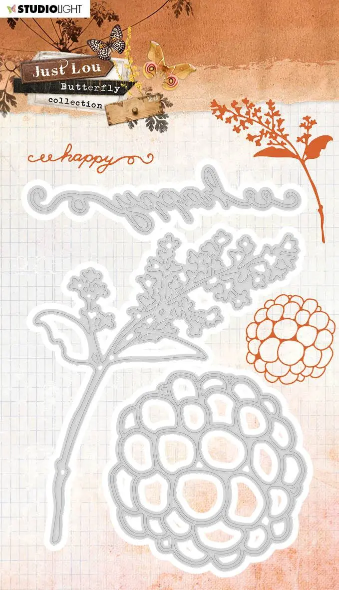 Just Lou Cutting & Embossing Die Butterfly Collection 94X139mm Nr.21 1
