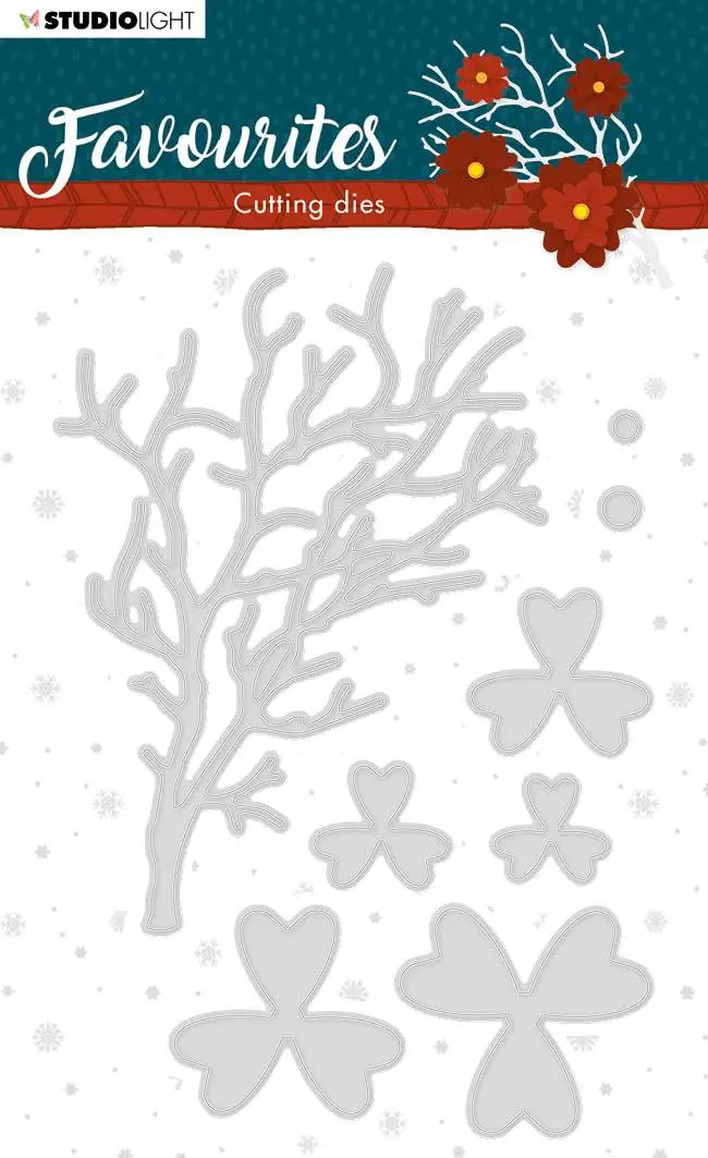 Cutting Die Winter's Favourites 110X118mm Nr.334 1