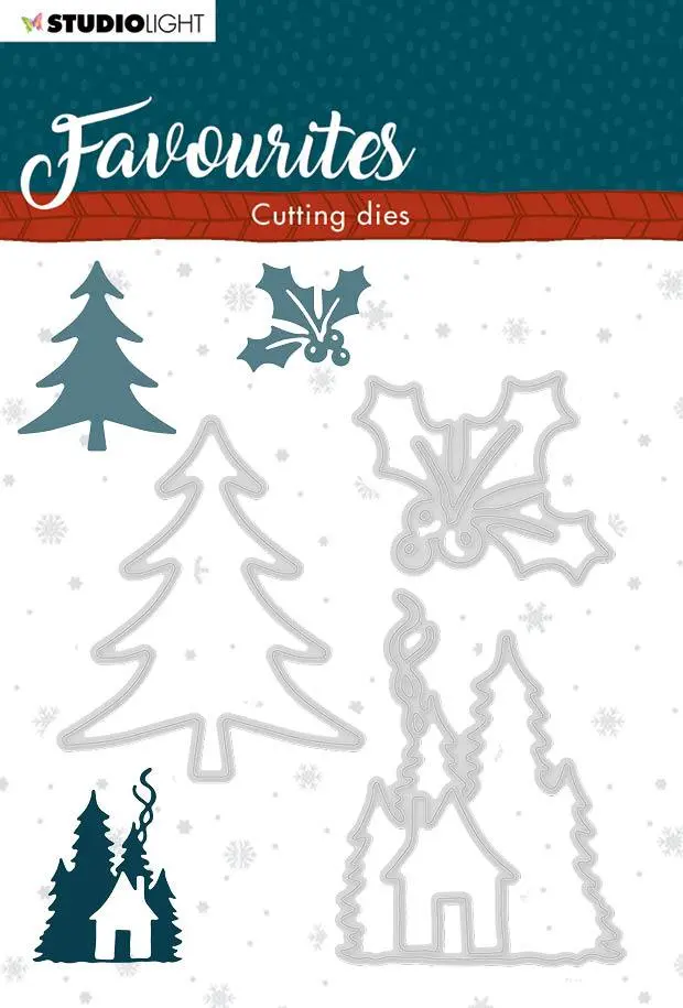 Cutting Die Winter's Favourites 105X155mm Nr.337 1