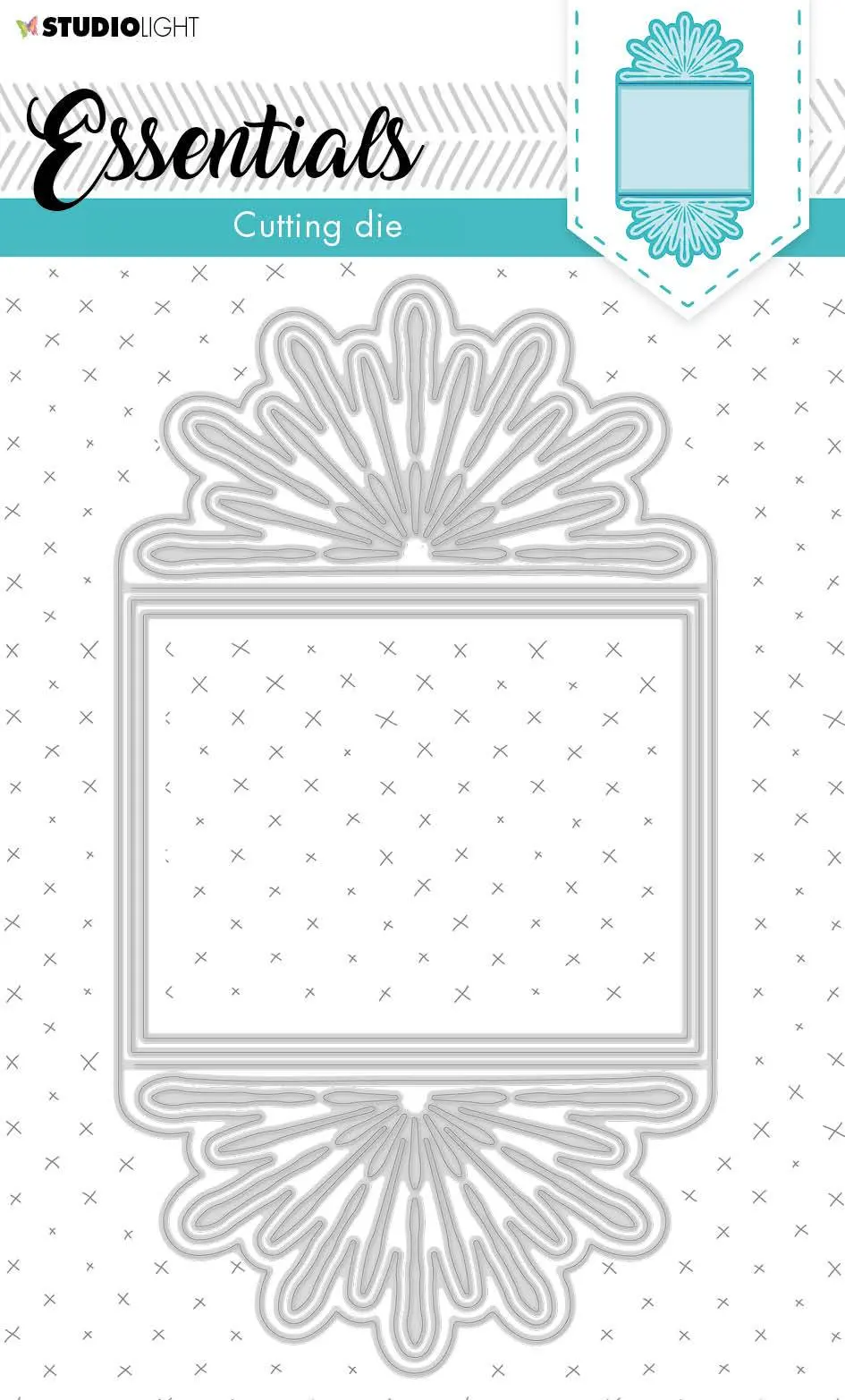 Cutting & Embossing Die Cardshape Trilogy Flower Essentials 114X209mm Nr.368 1