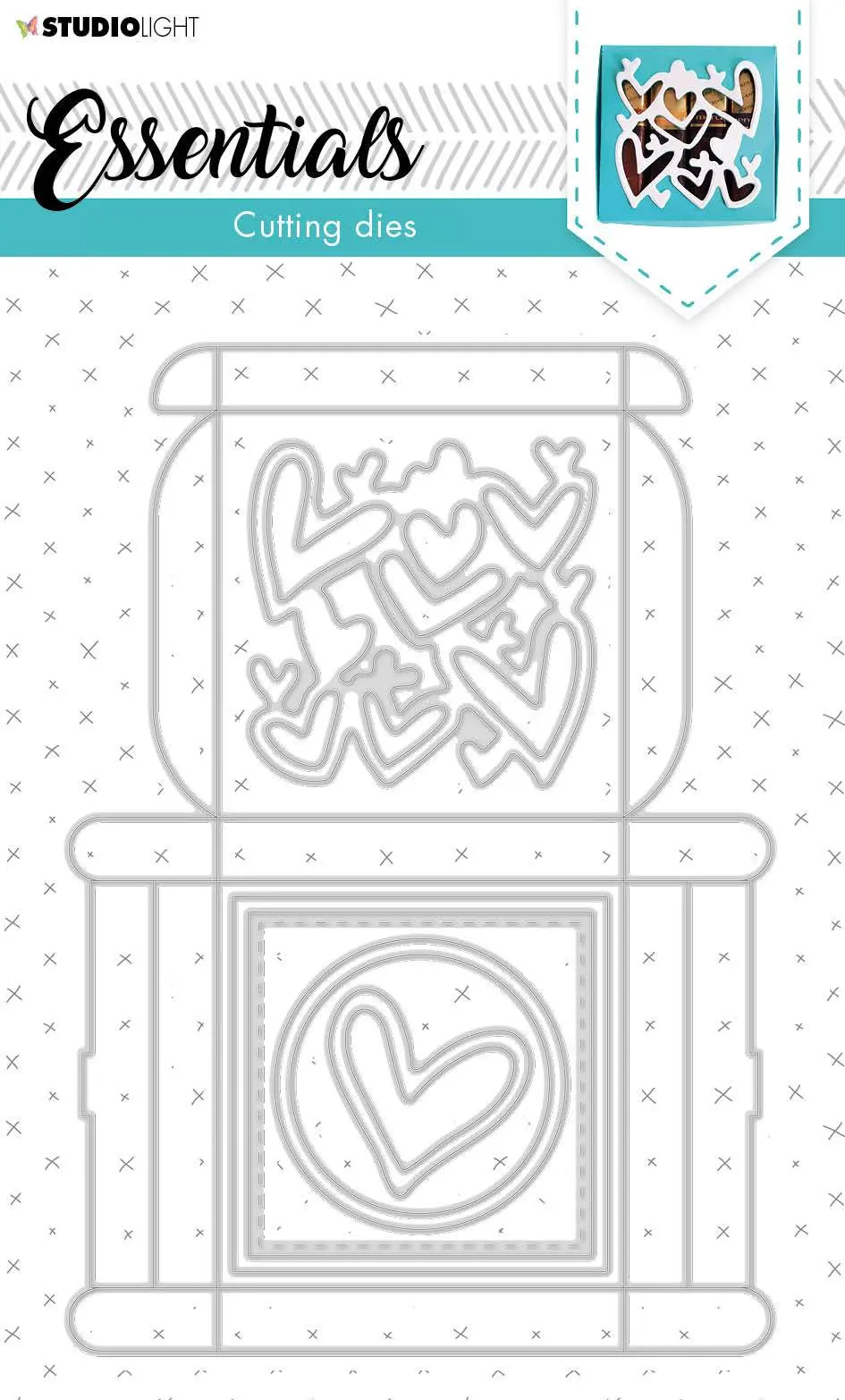Cutting Die Giftbox Multi Merci Essentials 135X192mm Nr.394 1