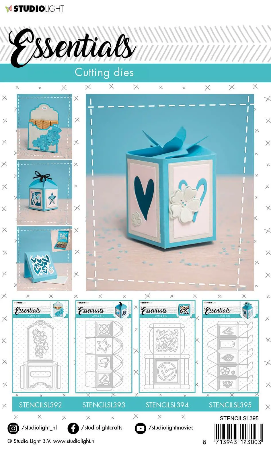 Cutting Die Giftbox Hexagon Essentials 133X205mm Nr.395 2