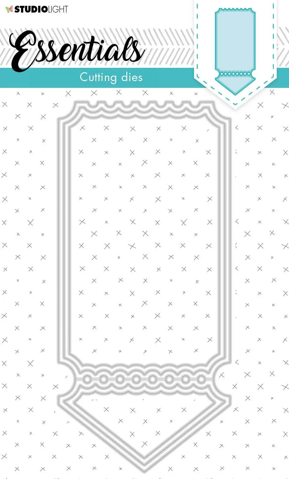 Cutting Die Cardshape Ticket Essentials 97X206mm Nr.397 1