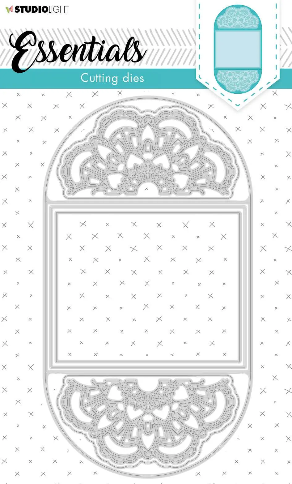 Cutting Die Cardshape Doily Essentials 115X210mm Nr.398 1