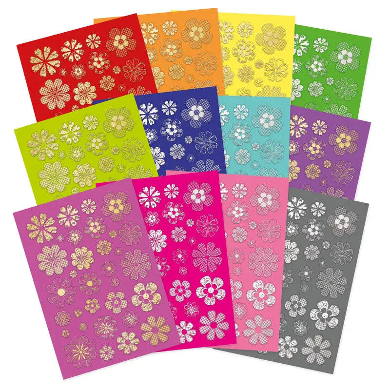 Bold & Bright Stickables Foiled & Die-Cut Flower Elements 1