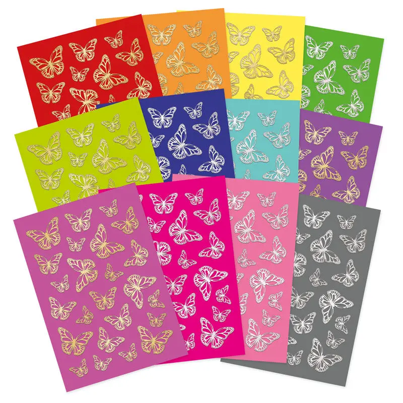 Bold & Bright Stickables Foiled & Die-Cut Butterflies Elements 1