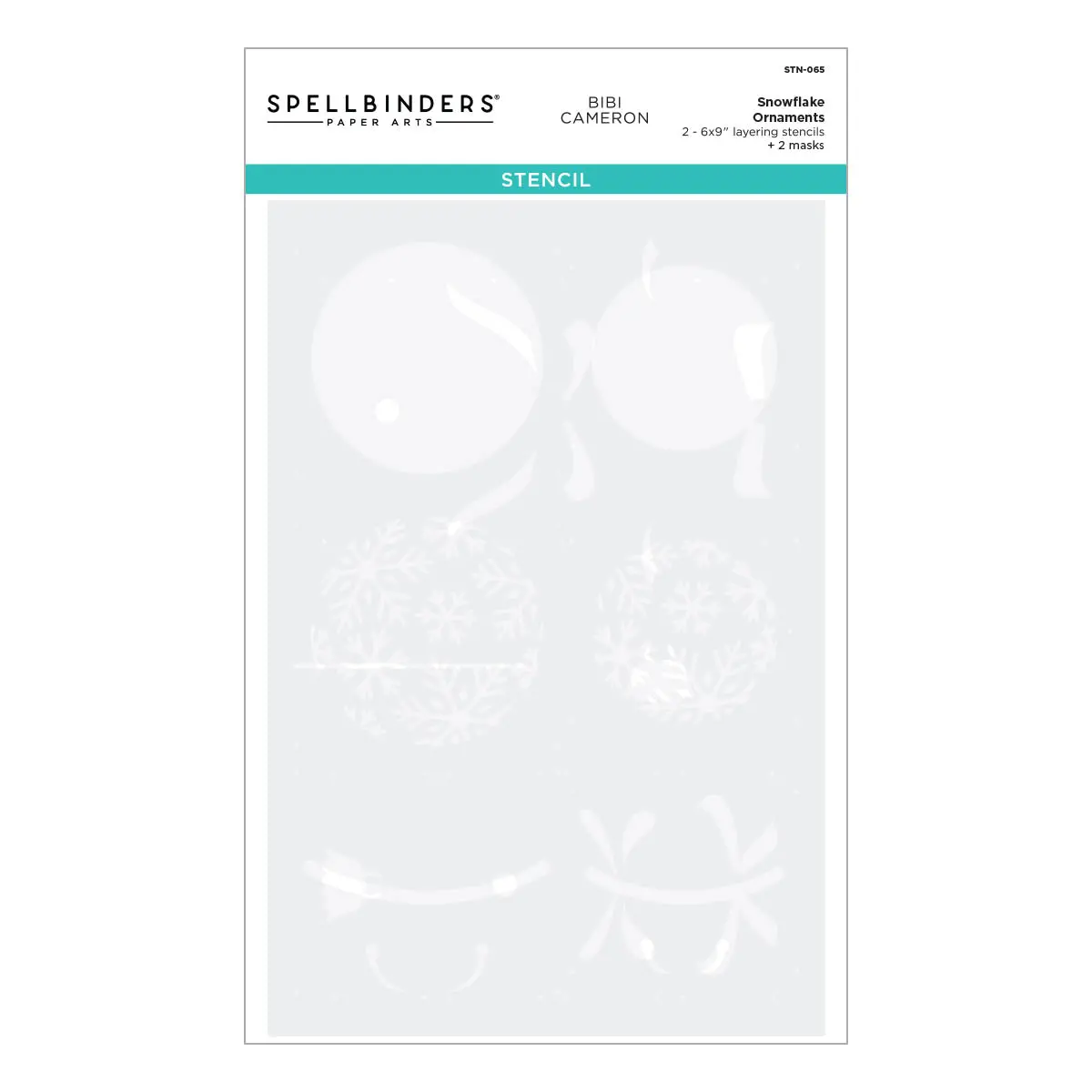 Snowflake Ornaments Stencil From The Bibi's Snowflakes Collection By Bibi Cameron 1