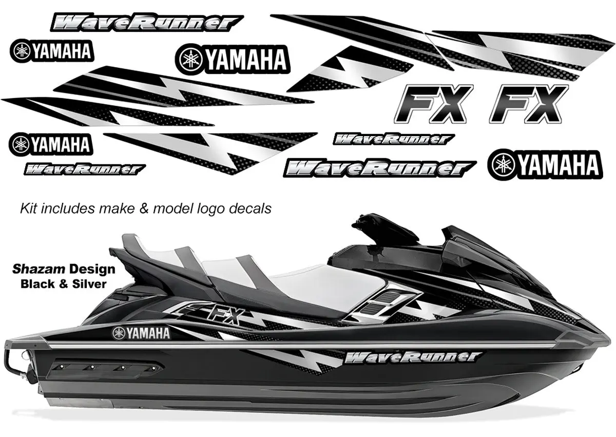 Yamaha Waverunner Fx Ho Accent Graphics (2012-2018) - Shazam 1