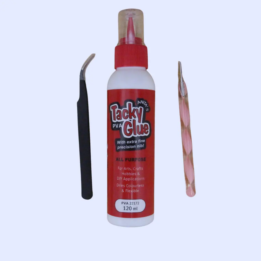 Quilling Tool, Tweezers And Glue Bundle 1