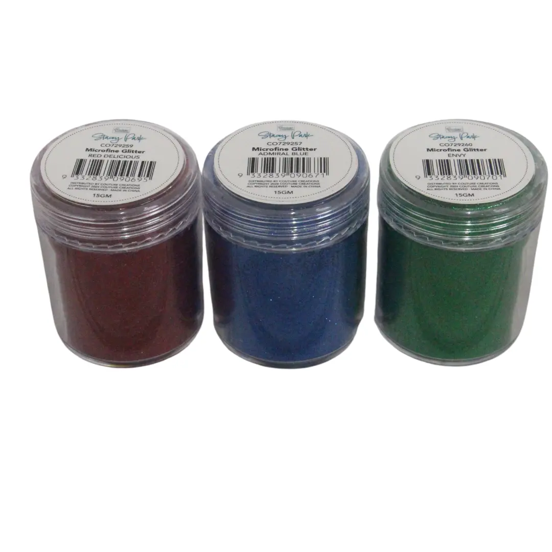 Stacey Park Microfine Glitter 3Pk - Primary Colours 1