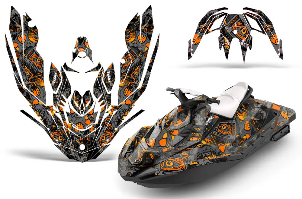 Sea Doo Bombardier Spark (3 Up) Jet Ski Graphics (2015-2018) 1