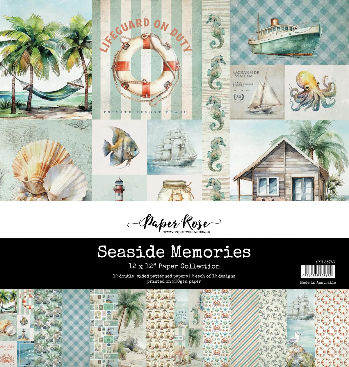 Seaside Memories 12X12 Paper Collection 33750 1