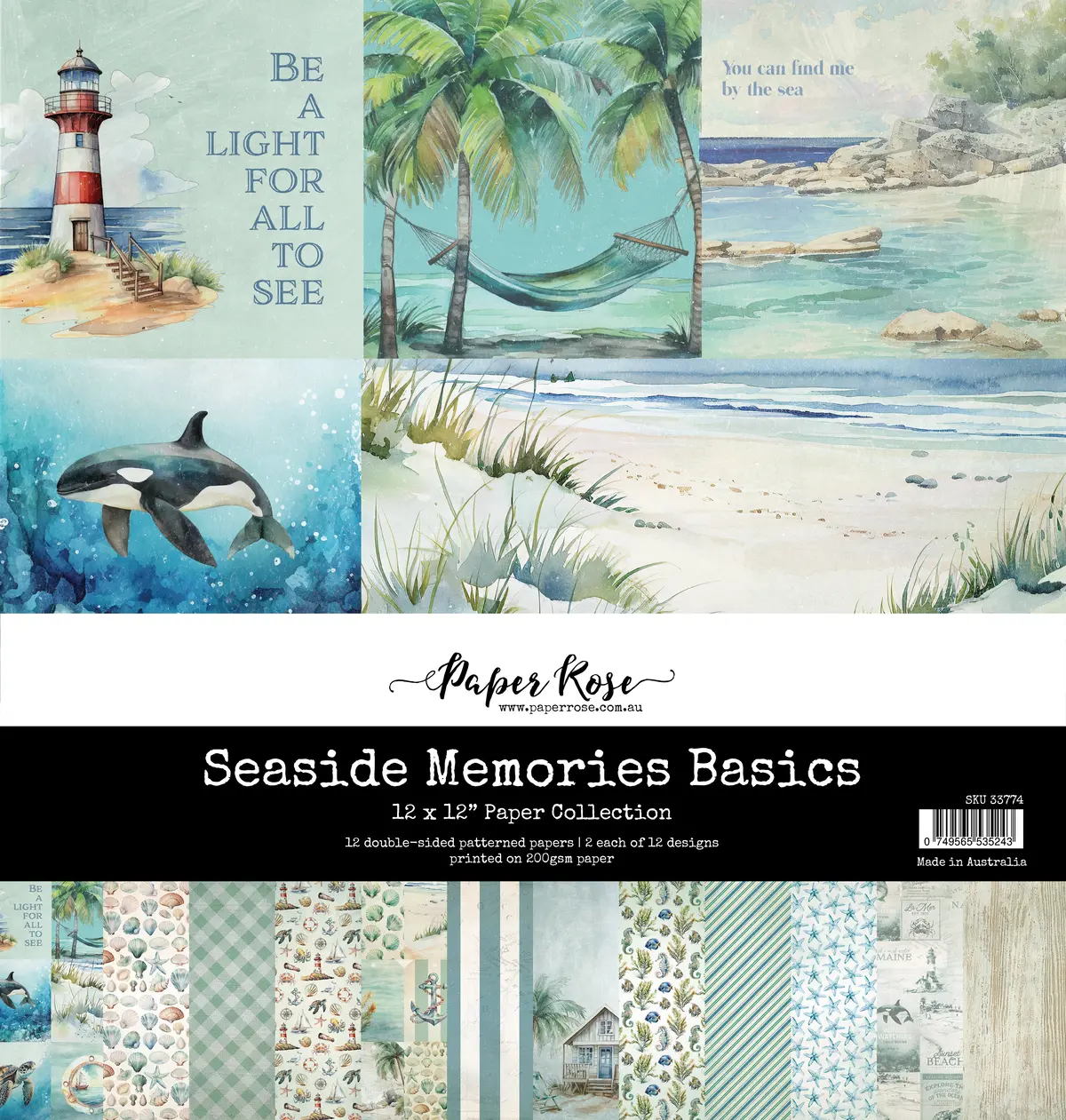 Seaside Memories Basics 12X12 Paper Collection 33774 1