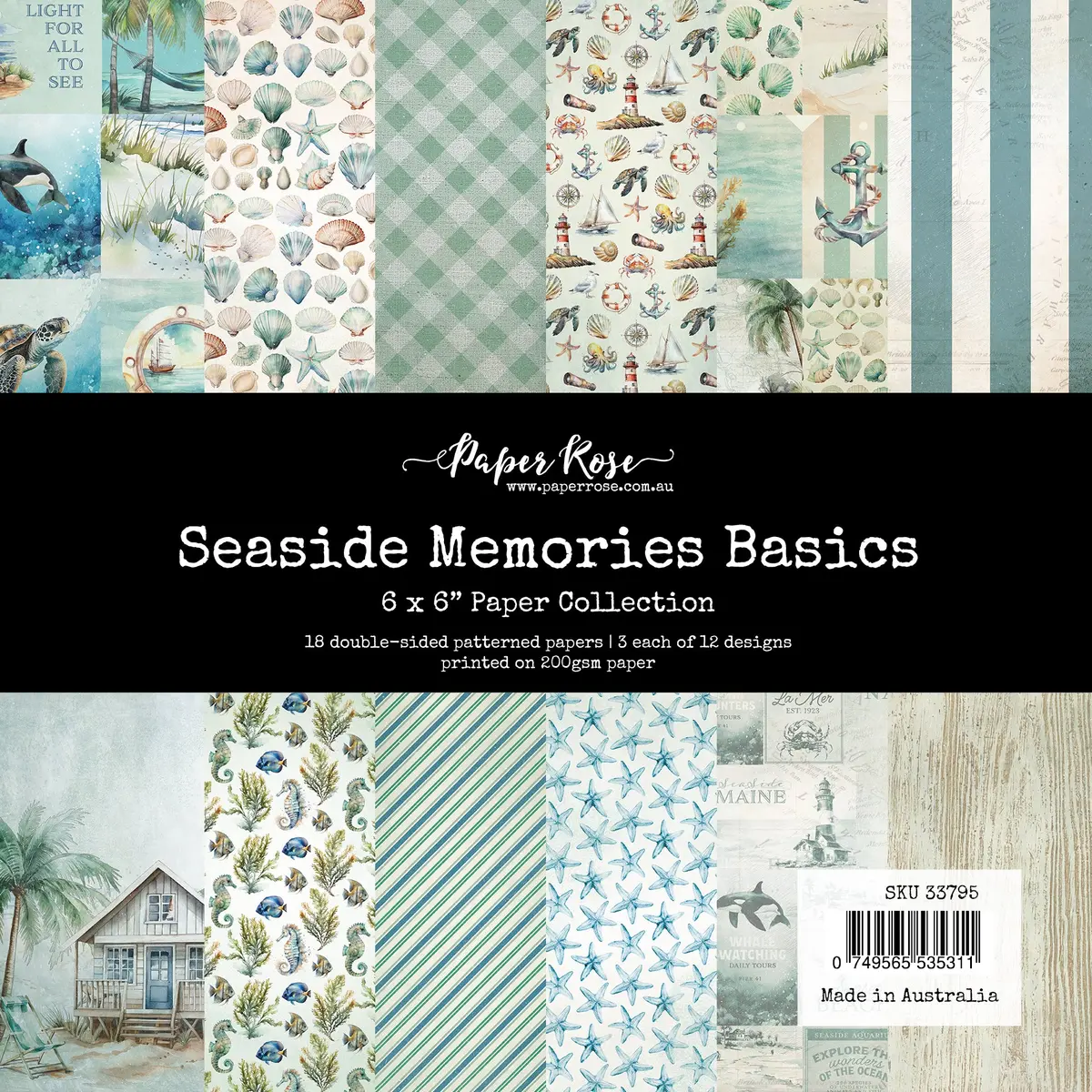 Seaside Memories Basics 6X6 Paper Collection 33795 1