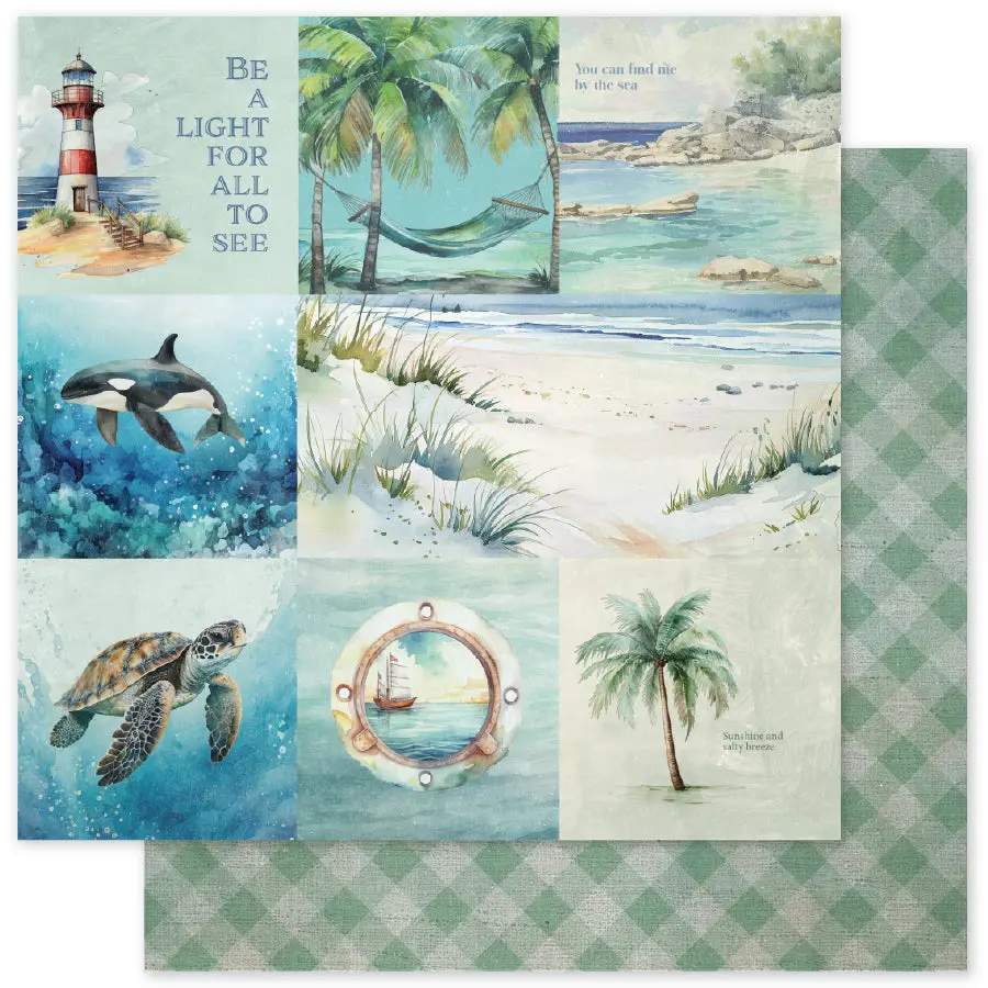 Seaside Memories Basics A 12X12 Paper (12 Pc Bulk Pack) 33777 1
