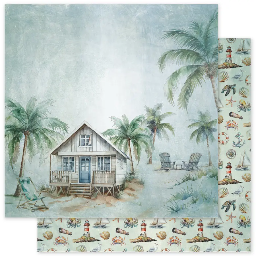 Seaside Memories Basics C 12X12 Paper (12 Pc Bulk Pack) 33783 1
