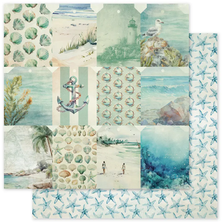 Seaside Memories Basics E 12X12 Paper (12 Pc Bulk Pack) 33789 1