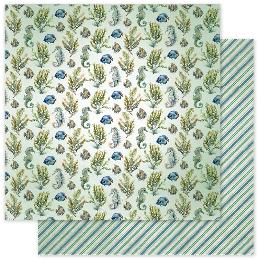 Seaside Memories Basics F 12X12 Paper (12 Pc Bulk Pack) 33792 1
