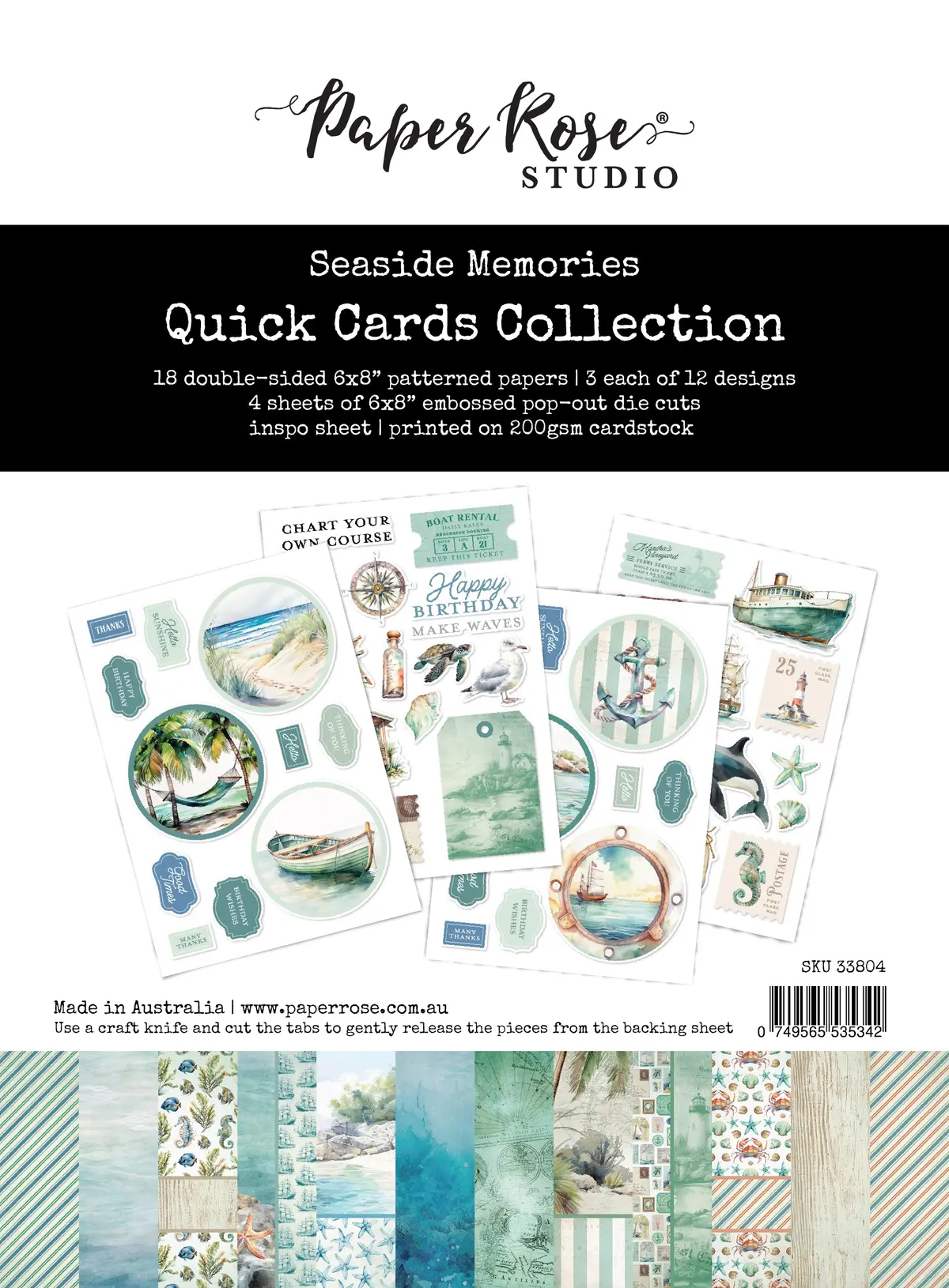Seaside Memories 6X8" Quick Cards Kit 33804 1
