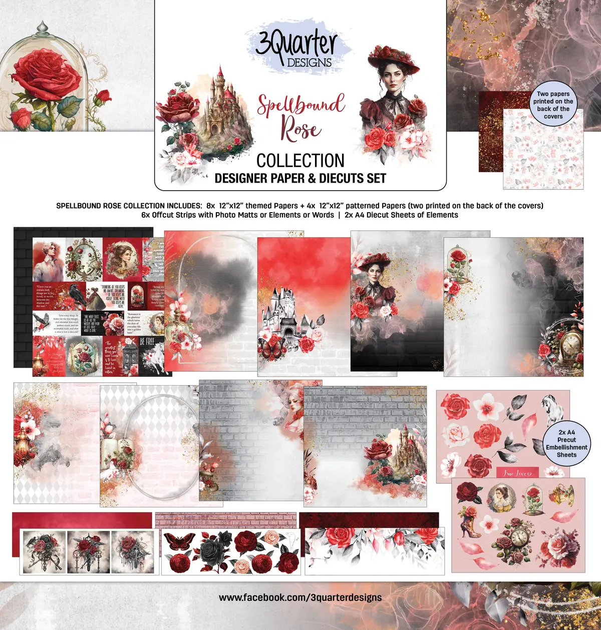 Spellbound Rose 12X12 Collection Pack 1