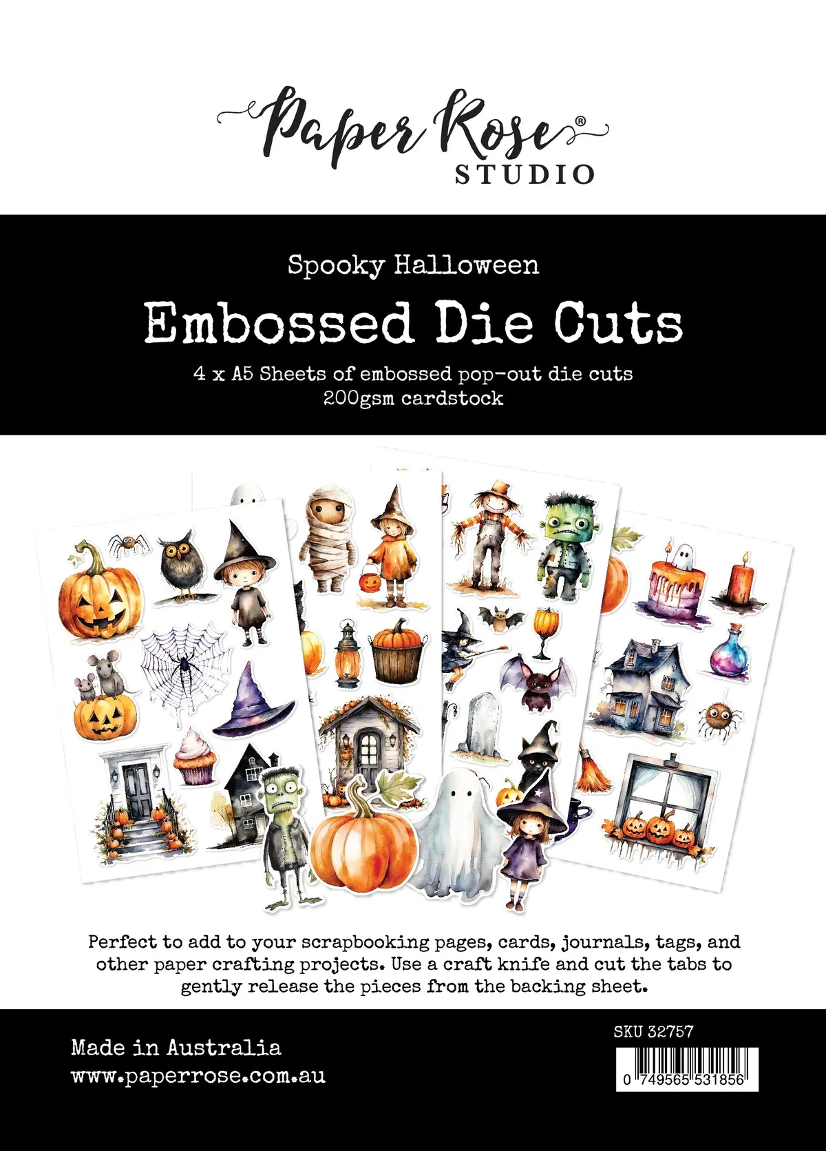 Spooky Halloween  Embossed Die Cuts 32757 1