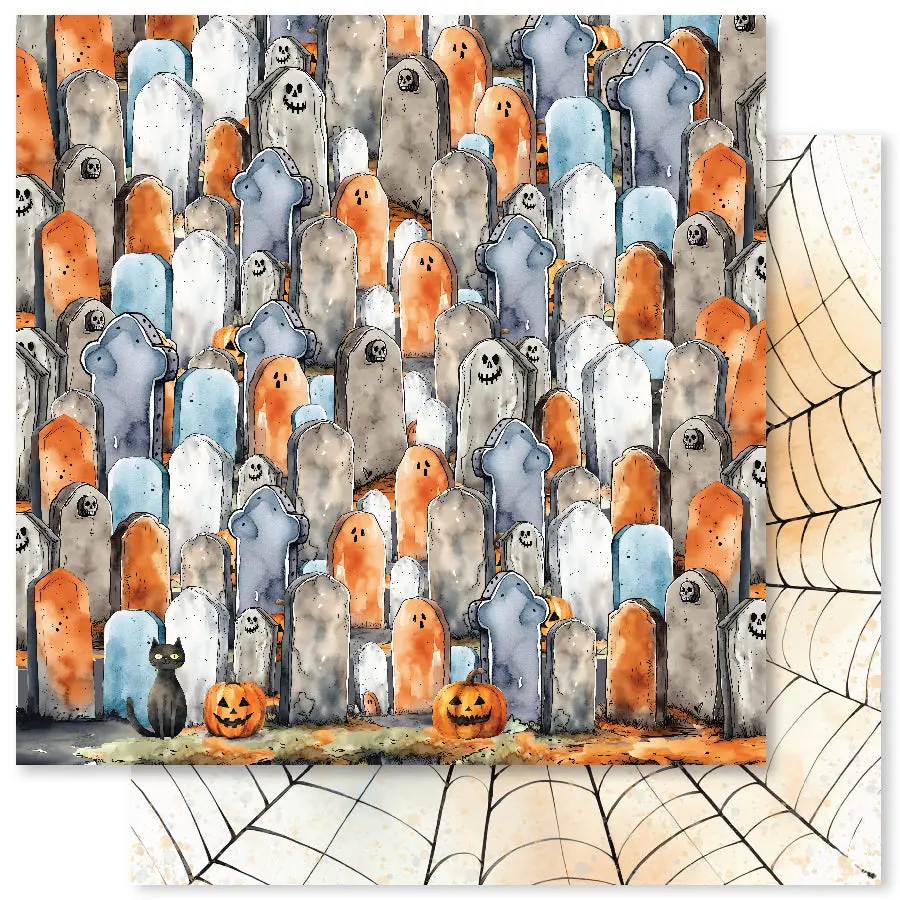 Spooky Halloween F 12X12 Paper (12Pc Bulk Pack) 32751 1