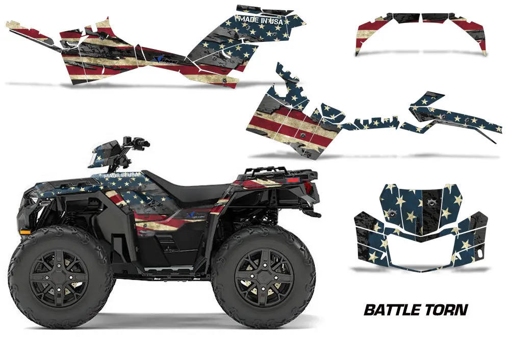Polaris Sportsman 850/1000 Atv Quad Graphic Kit 2017-2019 1