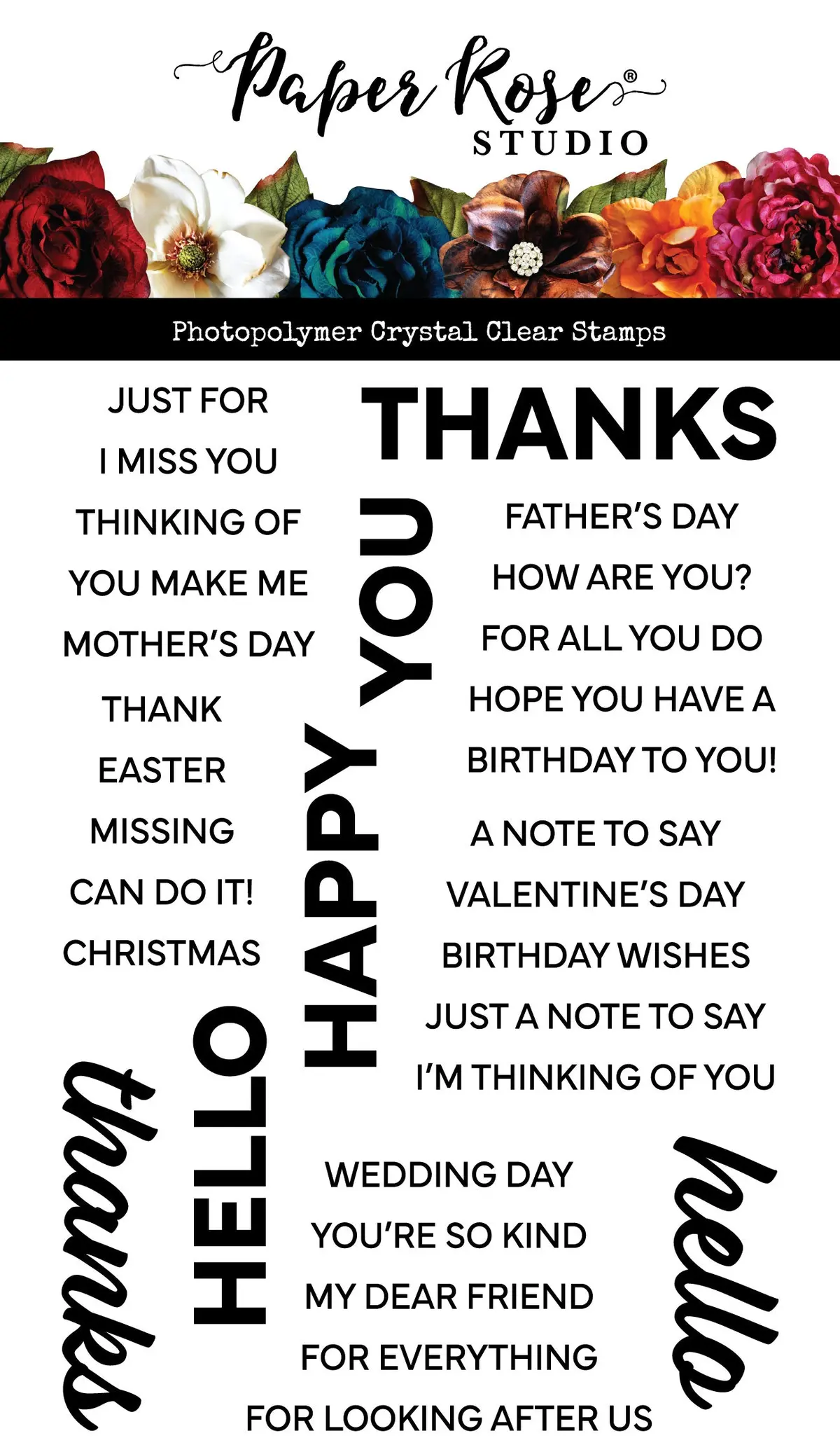Stacked Sentiments No. 2 Clear Stamps 34386 1