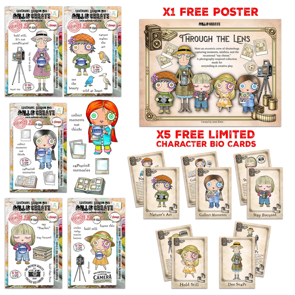 Janet Klein Through The Lens Stamp Bundle 1
