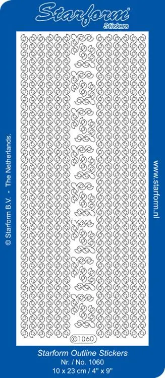 Deco Stickers - Curly Q Borders & Corners 1