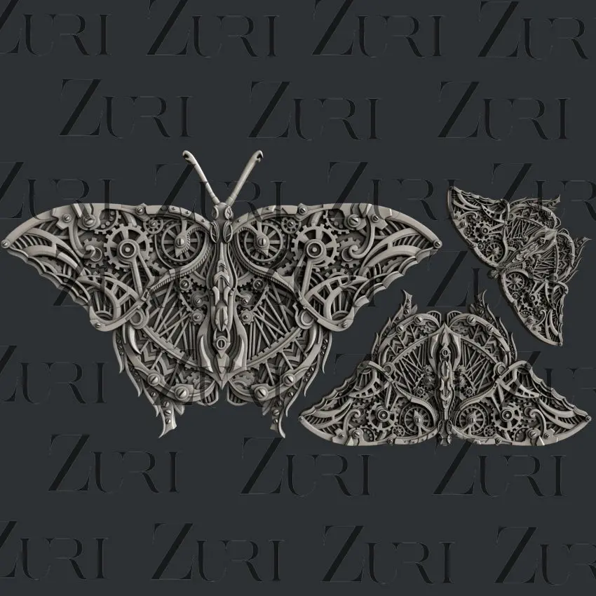 Zuri Designs Steampunk Butterfly 1