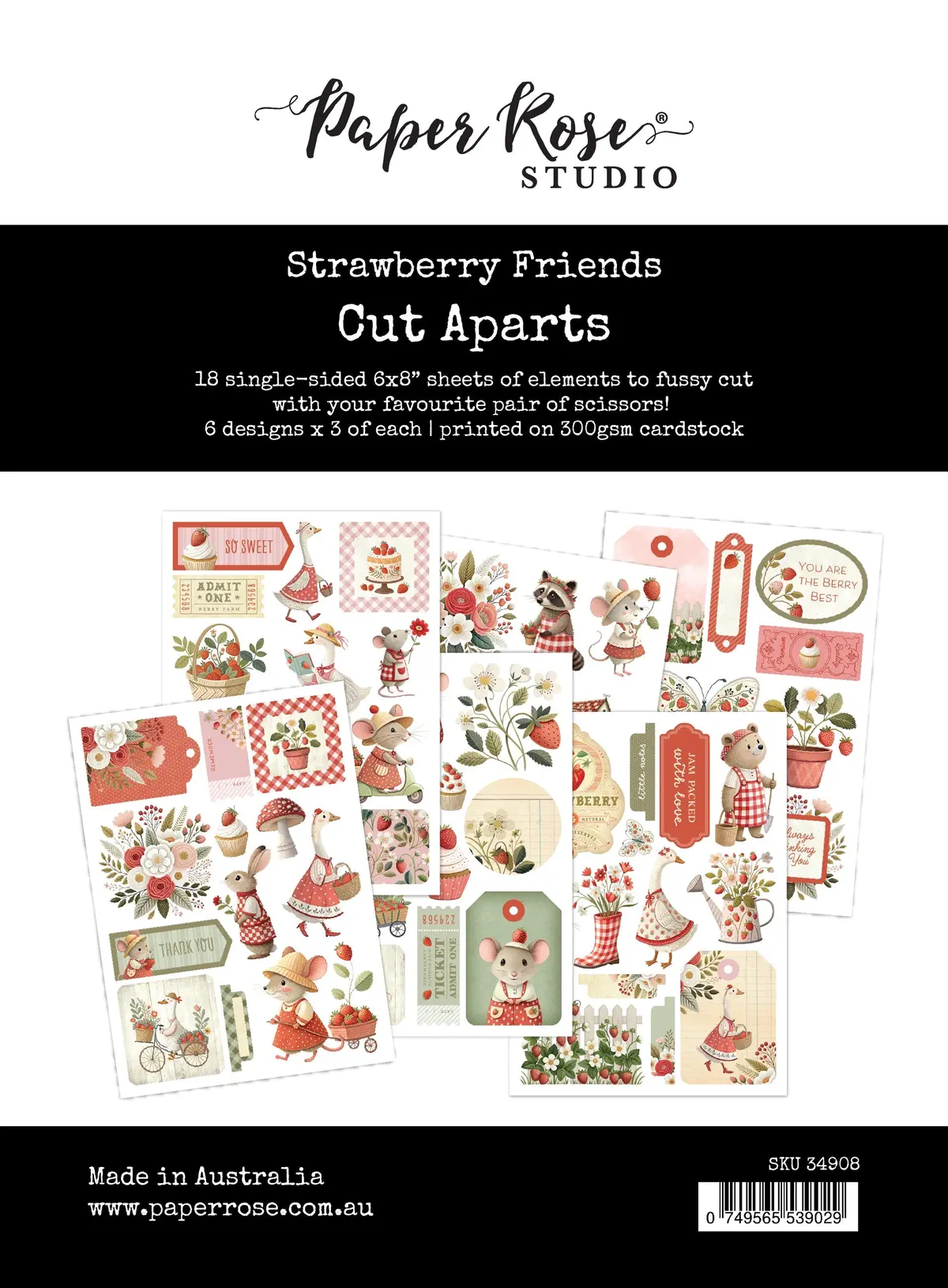 Strawberry Friends Cut Aparts 34908 1