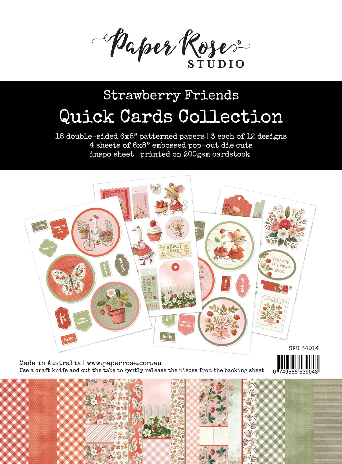 Strawberry Friends Quick Card Collection 34914 1