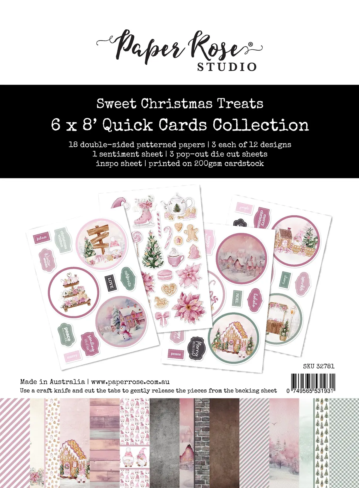 Sweet Christmas Treats 6X8" Quick Cards Collection 32781 1