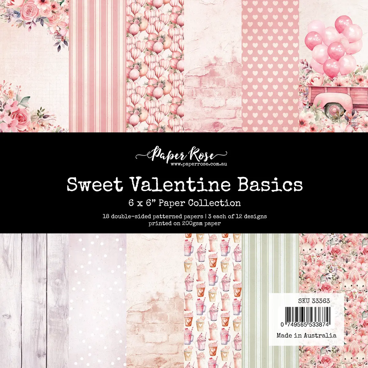 Sweet Valentine Basics 6X6 Paper Collection 33363 1