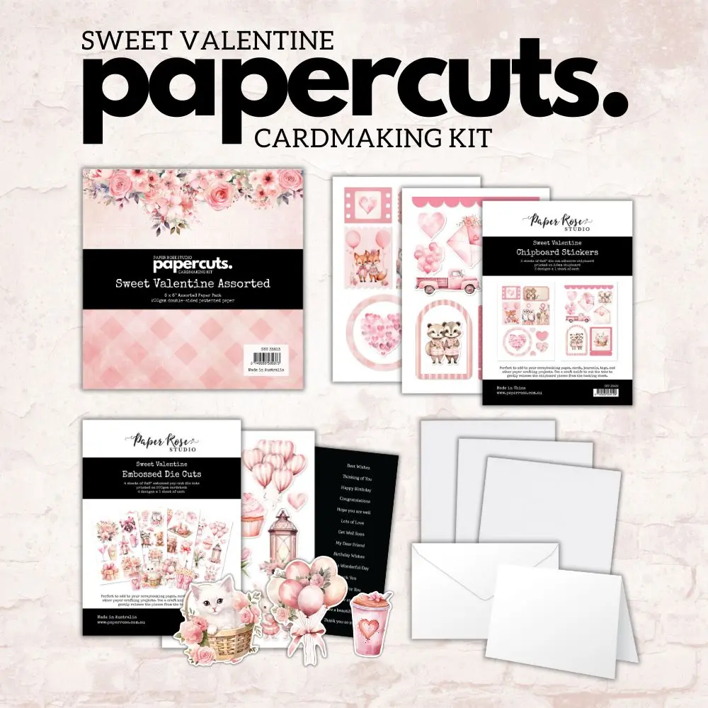 Sweet Valentine Papercuts Cardmaking Kit - 33813 1