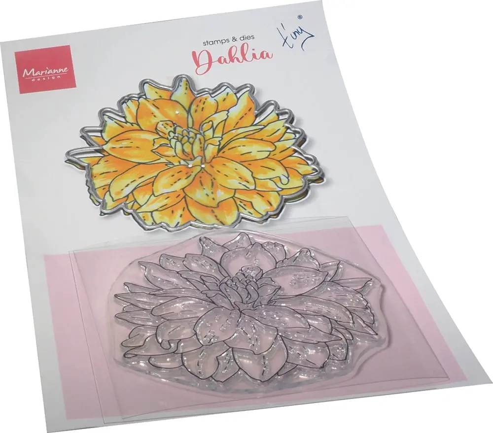 Marianne Design Tiny's Flowers - Dahlia Stamp & Die Set 1