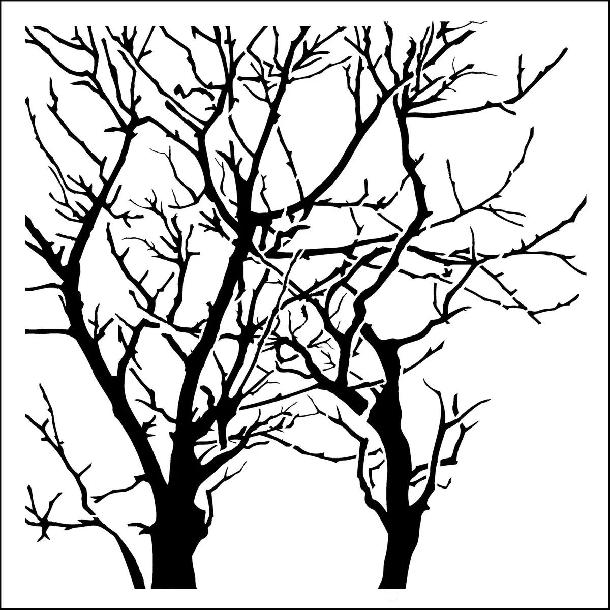 The Crafters Workshop 6X6 Branches Reversed 1