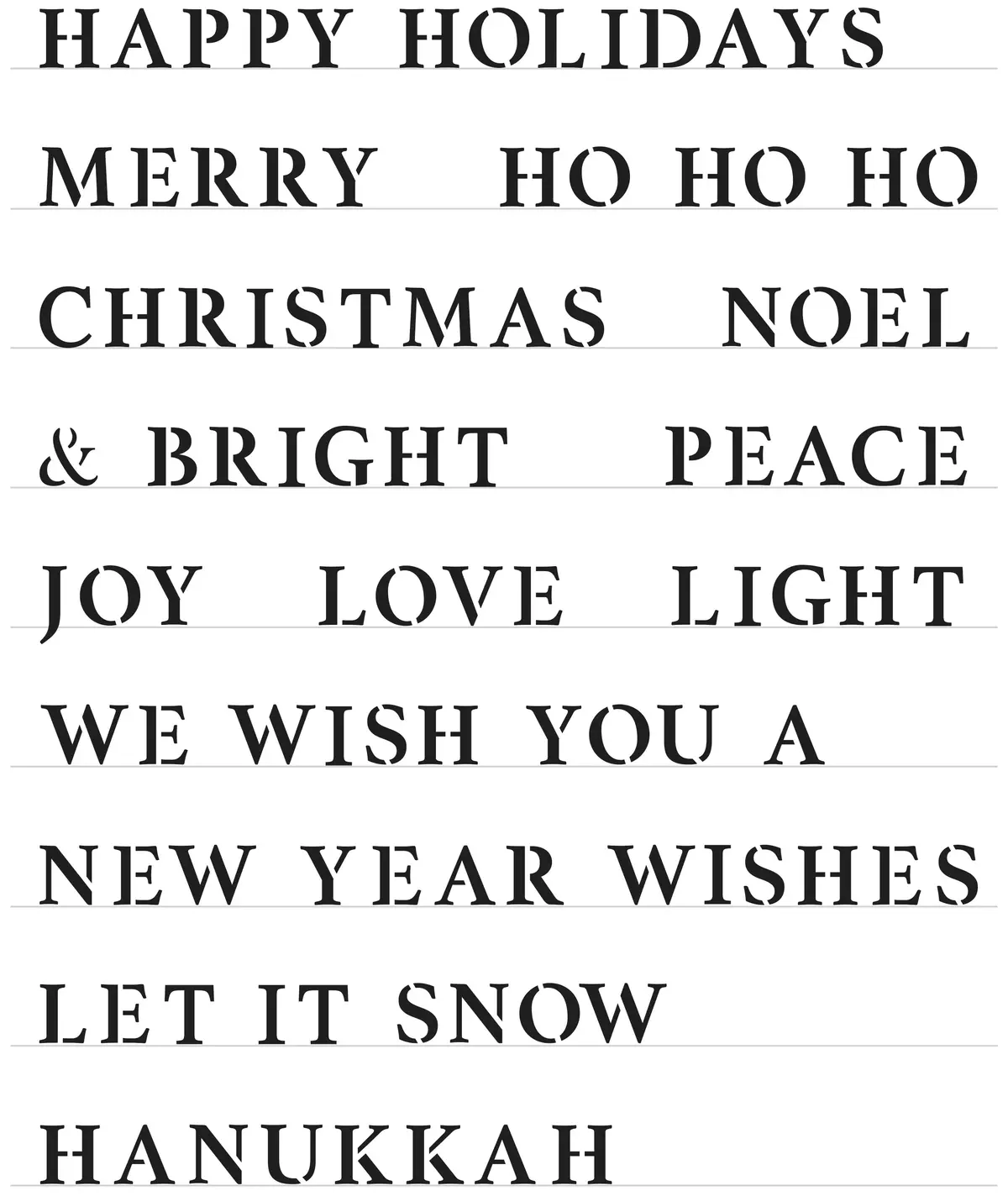 The Crafters Workshop Holiday Good Words 1