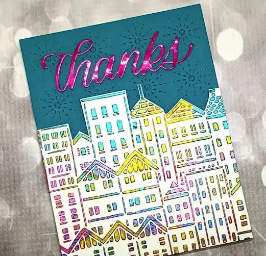 The Crafters Workshop 6X6 Stencil City Buildings 2
