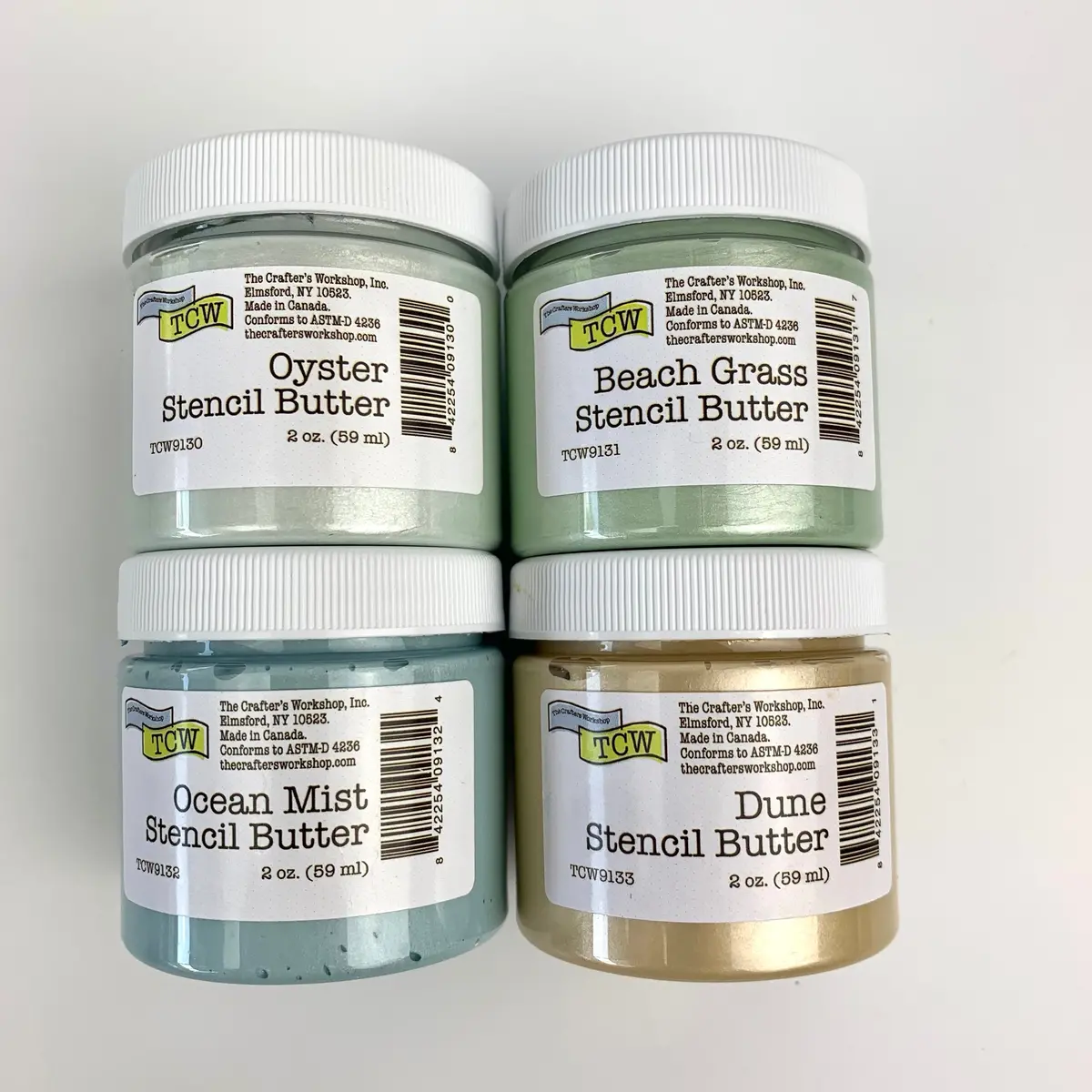 The Crafters Workshop (Tcw) Stencil Butter 4-Pack Coastal 1